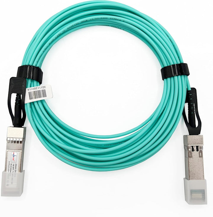 Elfcam® - 1 Meter SFP+ Aktives Kabel OM3 - AOC Kabel - SFP+ auf SFP+, SFP-10G-AOC Kompatibel, 1m 1 M