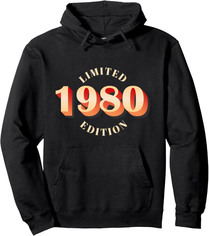 44. Geburtstag Mann Frau 44 Jahre 1980 Deko Lustig Geschenk Pullover Hoodie