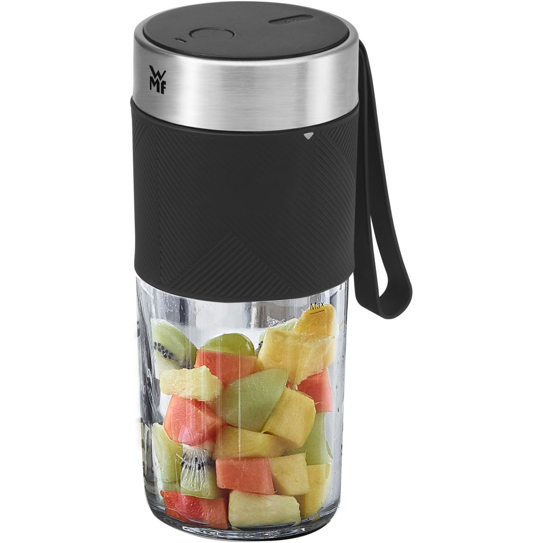 WMF Küchenminis Mix on the Go 300 ml, Mini Mixer to Go, USB Mixer Smoothie Maker, aufladbarer Person