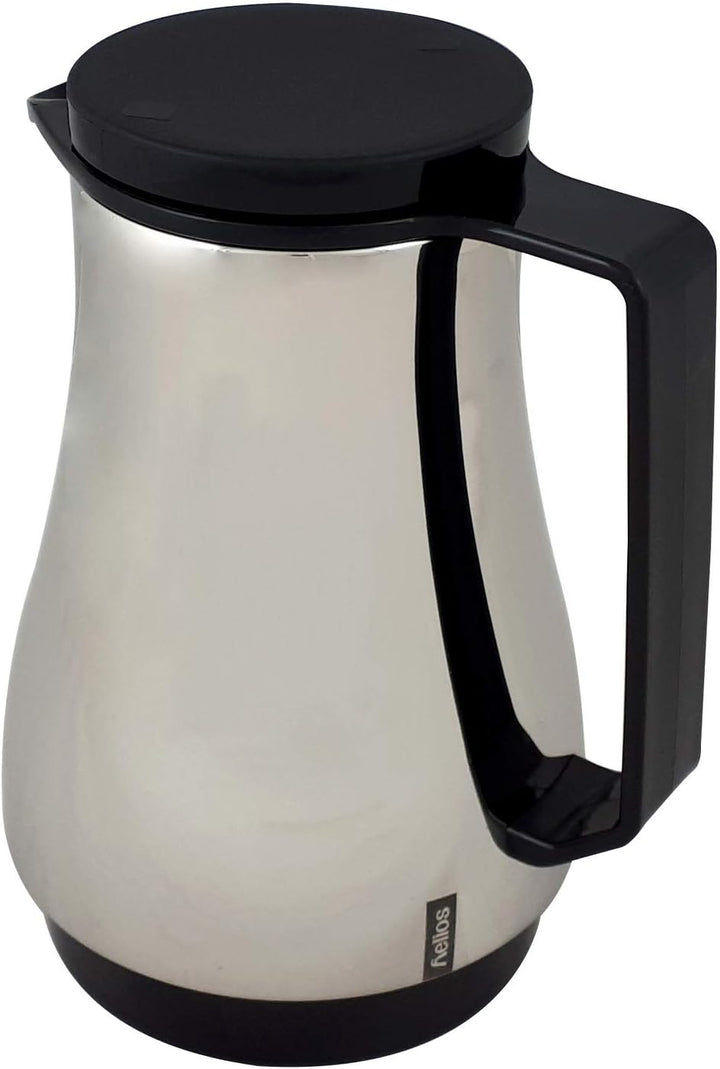 Helios Champion Isolierkanne, Kunststoff, schwarz, 0,6 Liter 0,6 Liter Schwarz, 0,6 Liter Schwarz