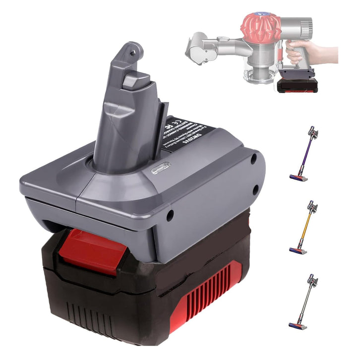 Adapter für Dyson V6 Staubsauger Convert für Einhell 18V Akku für V6 Akku Kompatibel mit DC58 DC59 D