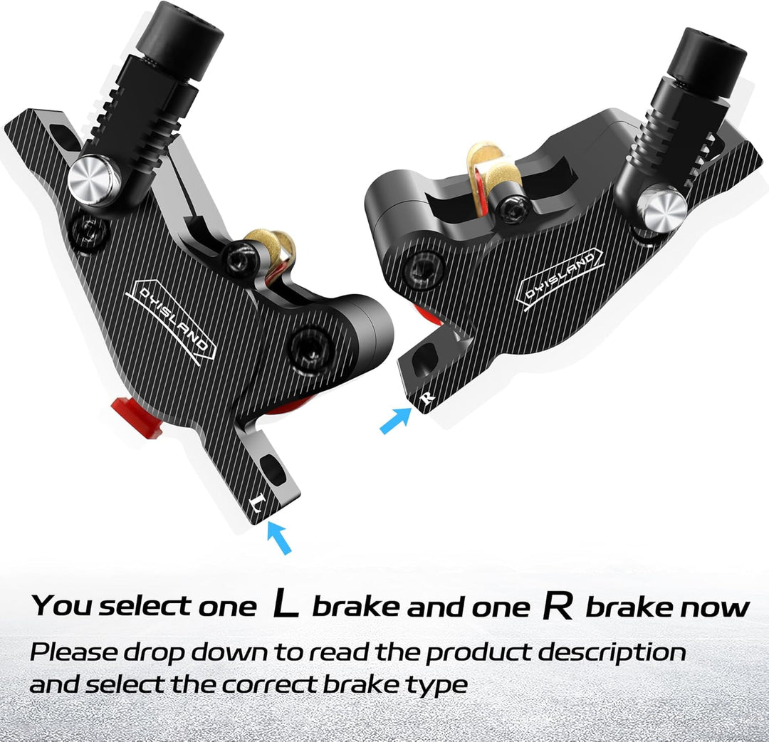 LD-210S Hydraulisches Scheibenbremsen-Set, 2-polig/Power-Off-Bremsset für Elektroroller/E-Scooter L-