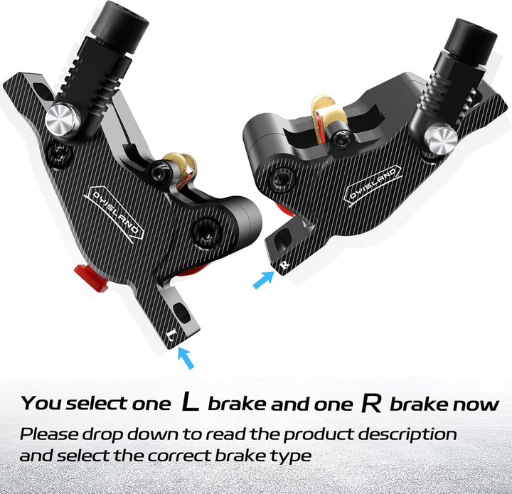 LD-210S Hydraulisches Scheibenbremsen-Set, 2-polig/Power-Off-Bremsset für Elektroroller/E-Scooter L-