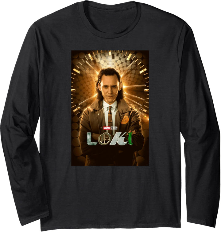 Marvel Loki TVA Variant Disney+ Series Poster Langarmshirt