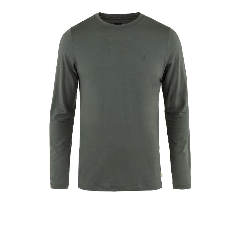Fjällräven Herren Abisko Wool Ls M T-Shirt M Basalt, M Basalt