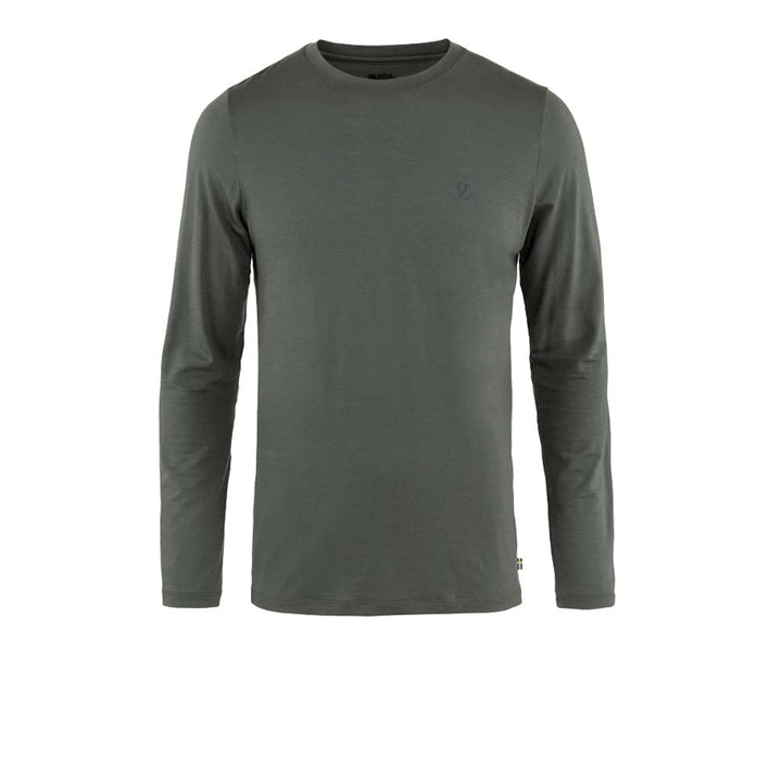 Fjällräven Herren Abisko Wool Ls M T-Shirt M Basalt, M Basalt