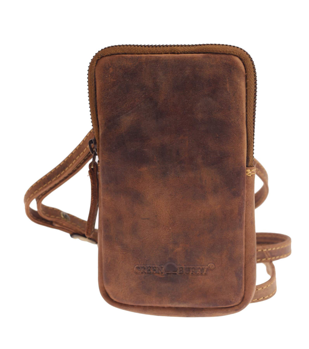 Green Burry Vintage Original Vintage Mobil-Sling 1593, Phone Bag Braun, Braun