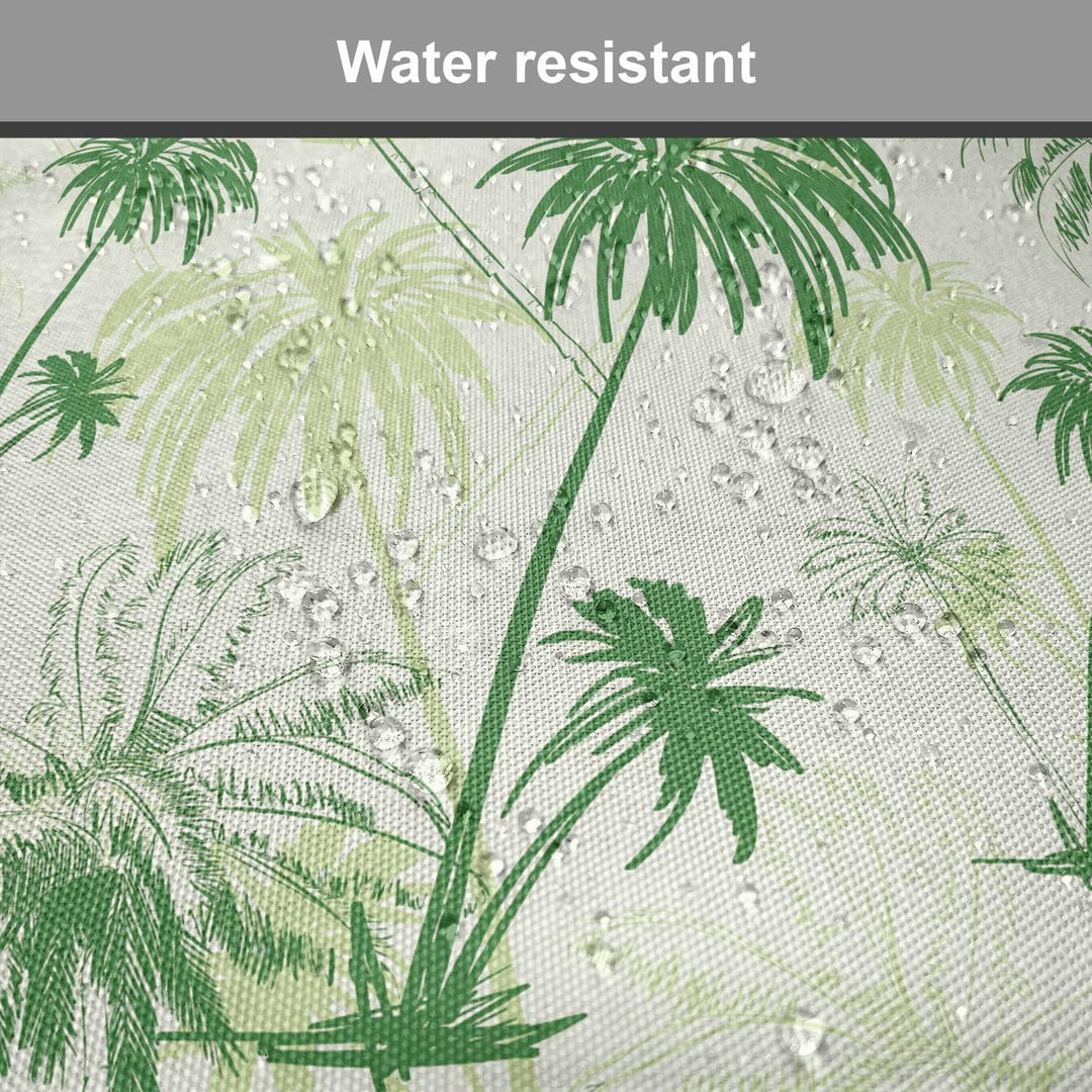ABAKUHAUS Hawaii Polster für Esszimmerstühle, Sketch Stil Palmen, Dekoratives wasserfestes Kissen mi