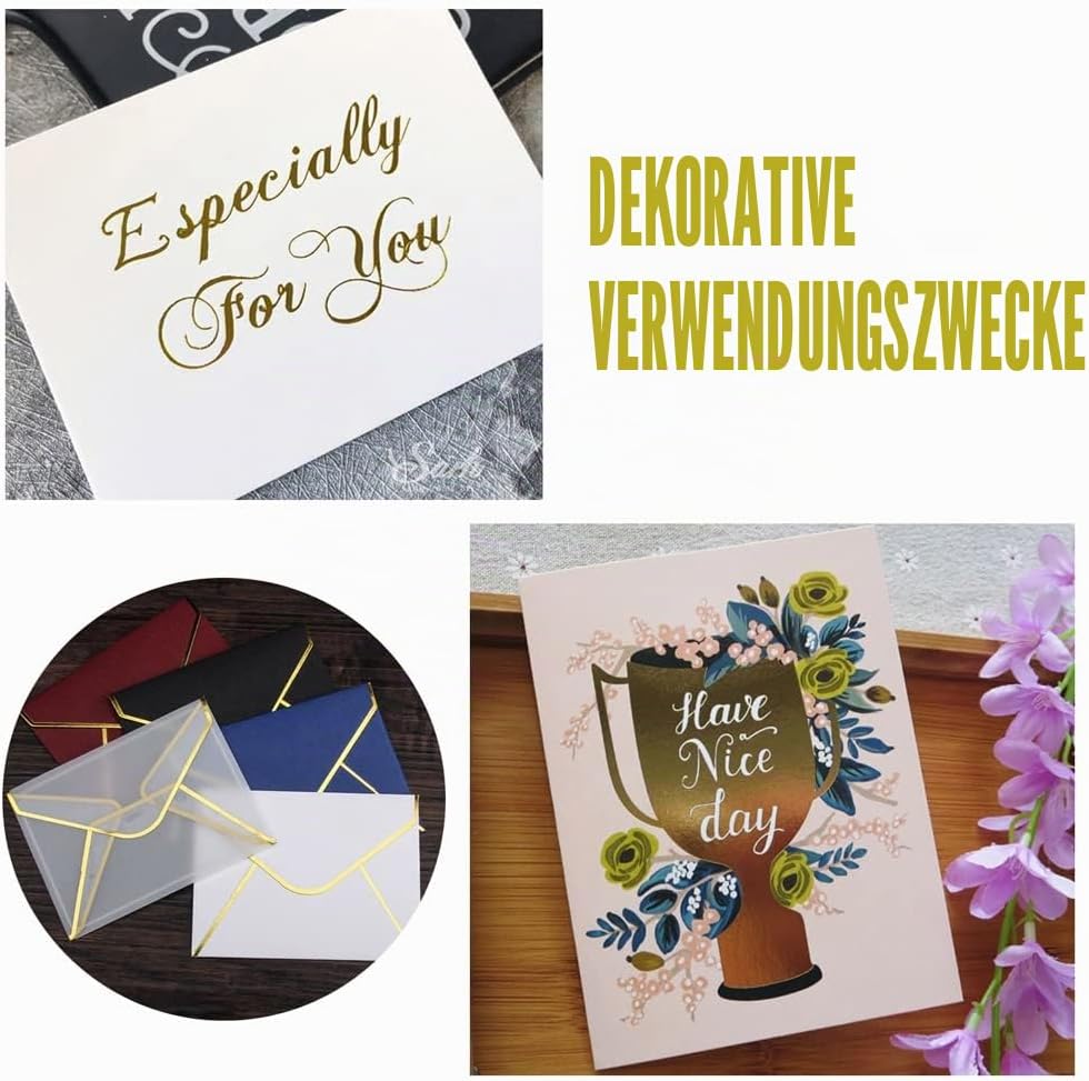 6 Farben Metallic Foil für Kunst &amp; Handwerk, Klassenaktivitäten &amp; Künstler - Toner-Reaktives Folienr