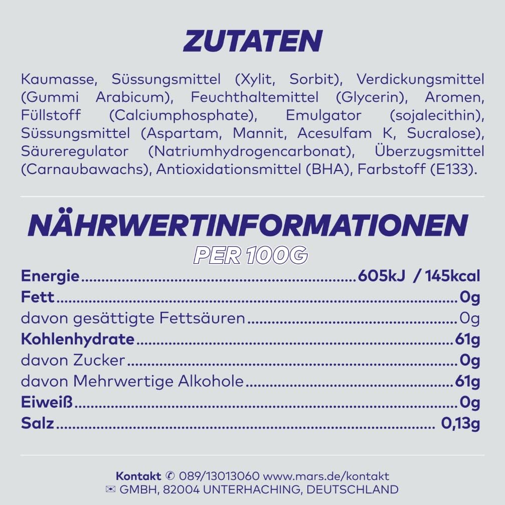 Extra Professional White Bubblemint, Zuckerfreier Kaugummi, Multipack mit 20x30 Dragees, Für frische