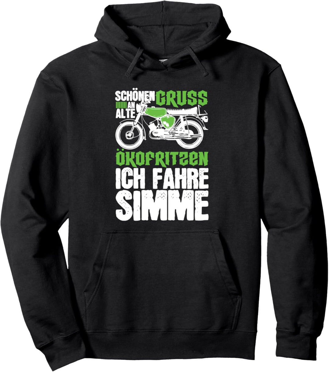 Anti Öko Simme Spruch Moped Simson-S51 Pullover Hoodie