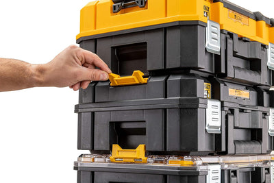 DEWALT DWST83344-1 Werkzeugbox I (27l Volumen, kompakte Schaumstoffeinlage, kombinierbar mit Anderen