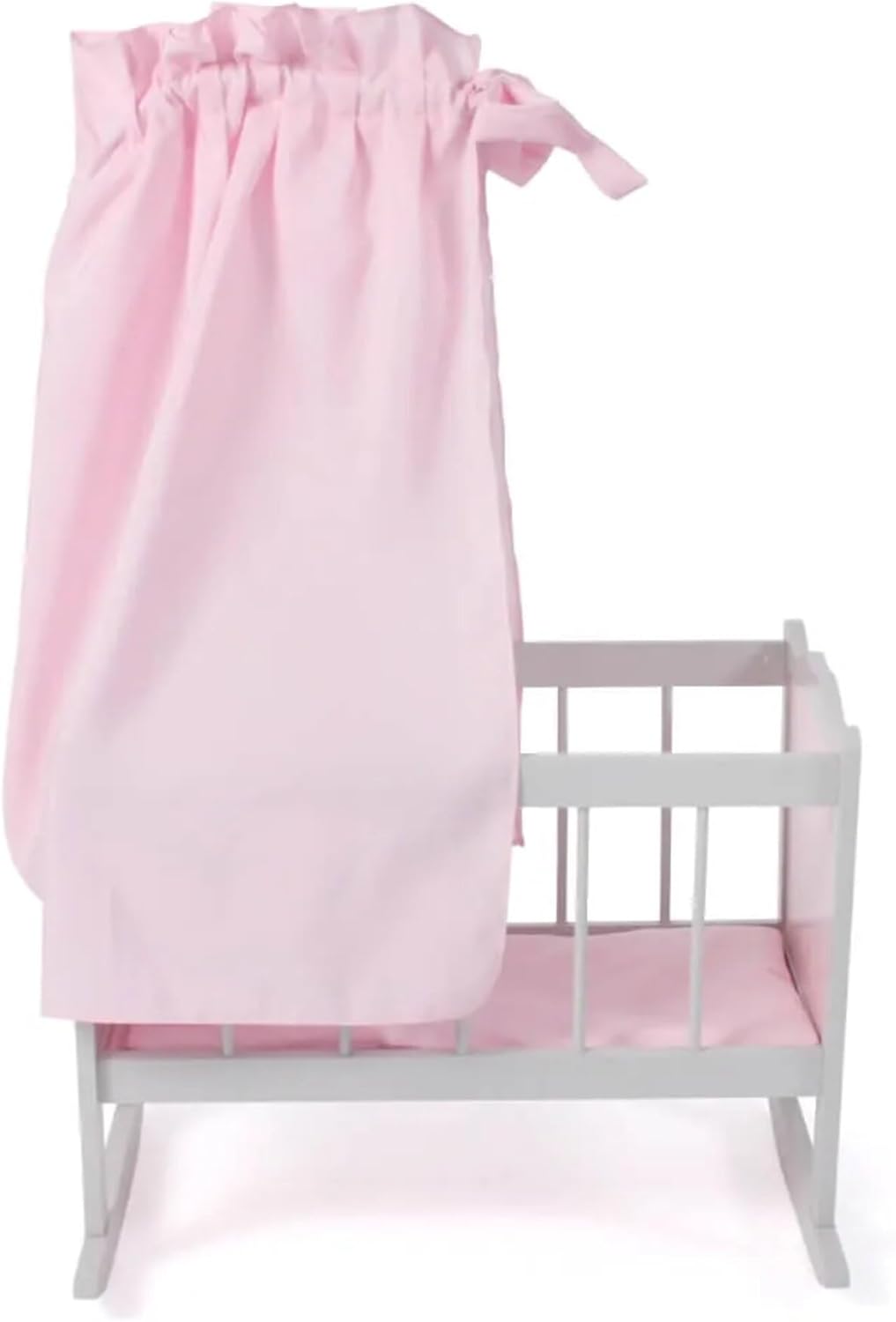 Bayer Chic 2000 - Puppenwiege, Wiege für Puppen, Puppenbett, Puppenmöbel, Puppenzubehör, Puntos grau