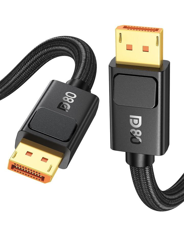 Silkland 80Gbps DisplayPort Kabel 2.1 3M DP80, [8K@240Hz 4K@540Hz 360Hz 240Hz 180Hz] DP 2.1 Kabel 16