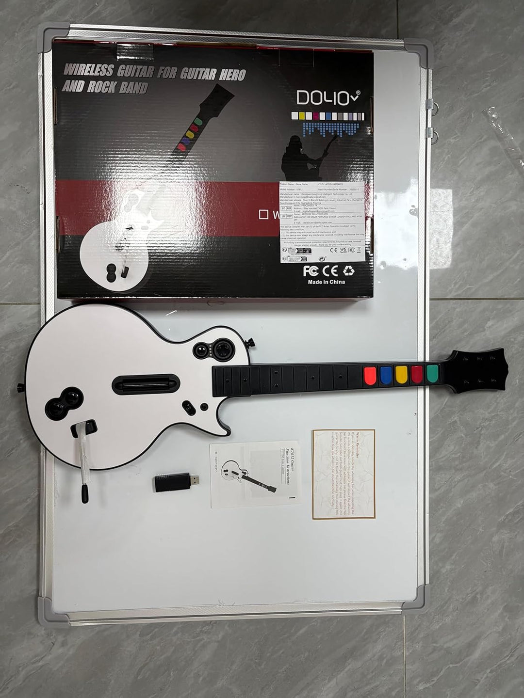 DOYO Gitarren Controller für PC und PS3 Guitar Hero Gitarre mit Riemen,Ideal für Guitar Hero, Clone