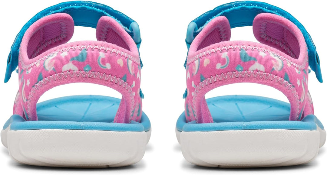 Clarks Mädchen Surfingtide KSandale 29 EU Knallpink Hot Pink, 29 EU Knallpink Hot Pink