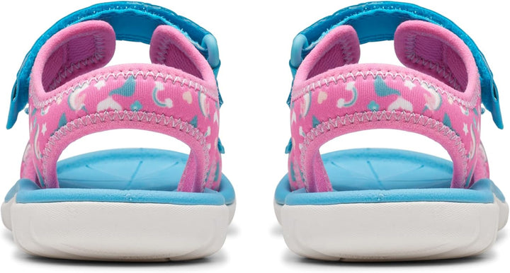 Clarks Mädchen Surfingtide KSandale 29 EU Knallpink Hot Pink, 29 EU Knallpink Hot Pink
