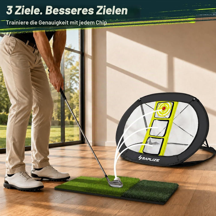 SAPLIZE Ultra-stabiles Golf Chipping Net, Indoor/Outdoor Golfziel Zubehör für Hinterhof Genauigkeit