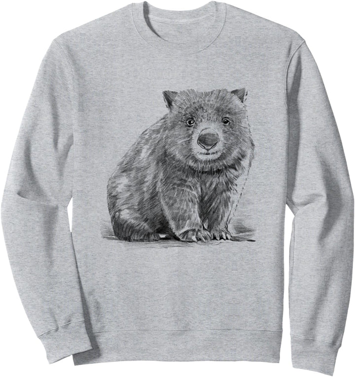 Wombat Bleistift Zeichnung Sweatshirt
