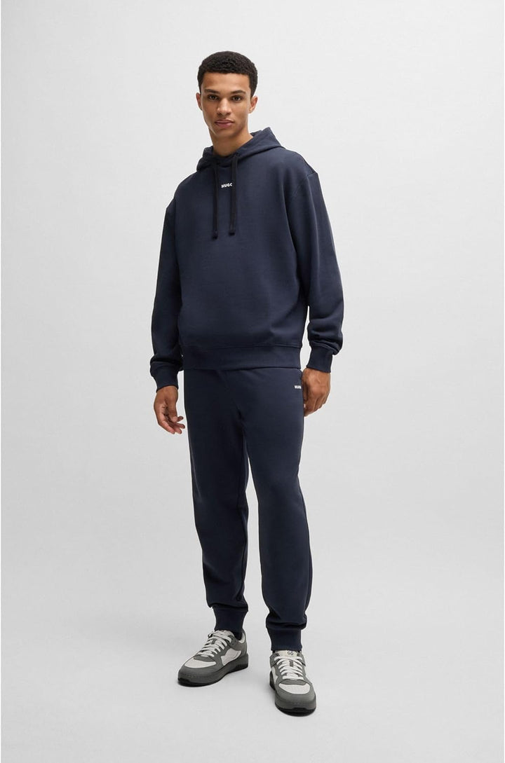 HUGO Herren Dayote232 Jogginghose aus Baumwoll-Terry mit Logo-Print L Dark Blue405, L Dark Blue405