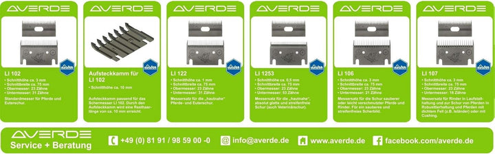 Lister 15-0205000 Schermaschine LI 107 Ersatz-Schermesser