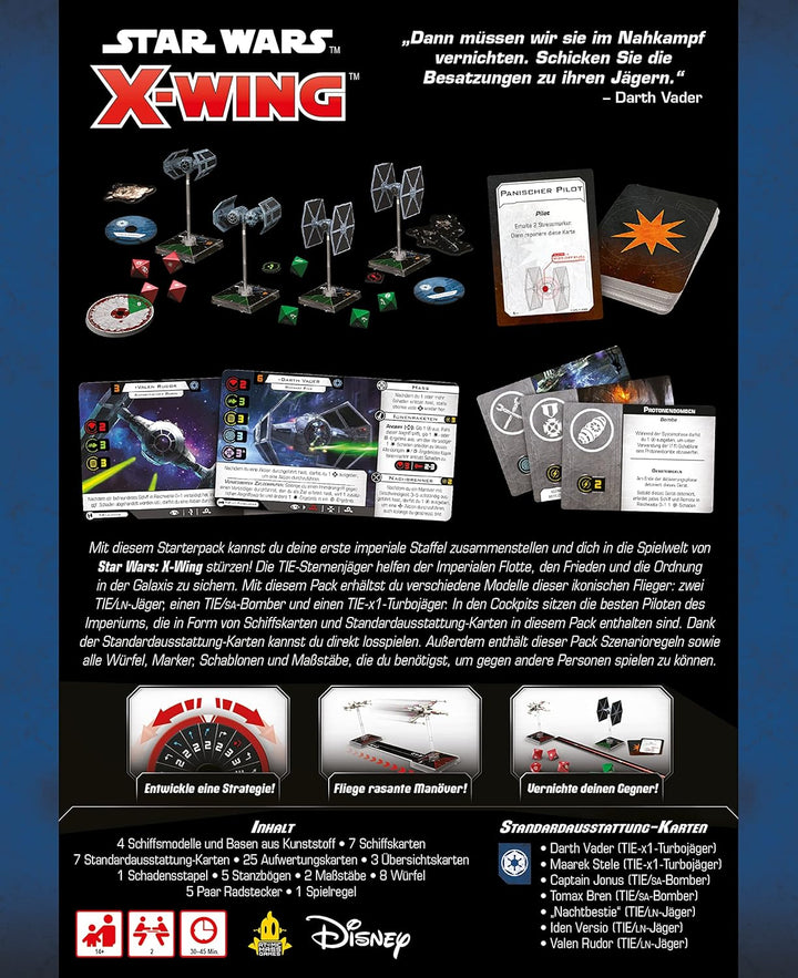 Atomic Mass Games | Star Wars: X-Wing 2. Edition – Galaktisches Imperium | Staffel-Starterpack | Tab