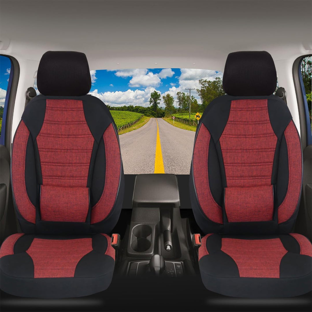 BREMER SITZBEZÜGE Mass Sitzbezüge Schonbezüge für Skoda Octavia 3 Typ 5E KT102 KT102 - Schwarz/Rot O