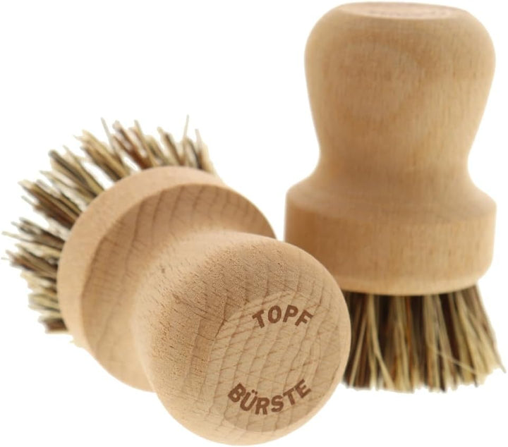 3X HOFMEISTER® Topfbürste, 8 cm, löst starken Schmutz aus Töpfen &amp; Pfannen, schont die Antihaftbesch