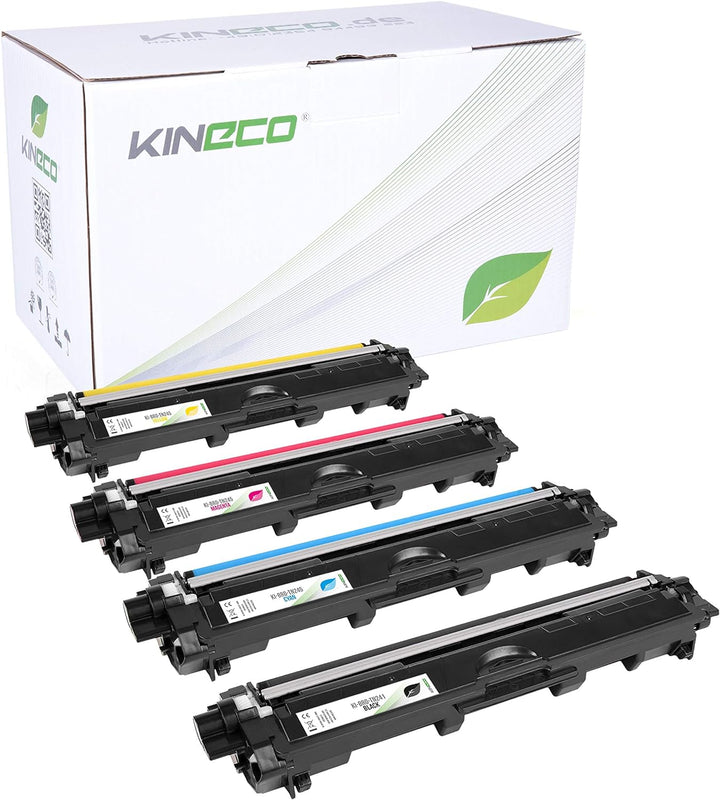 Kineco 4X Toner ersetzt TN241 TN245 Multipack für Brother HL-3142CW MFC-9332CDW