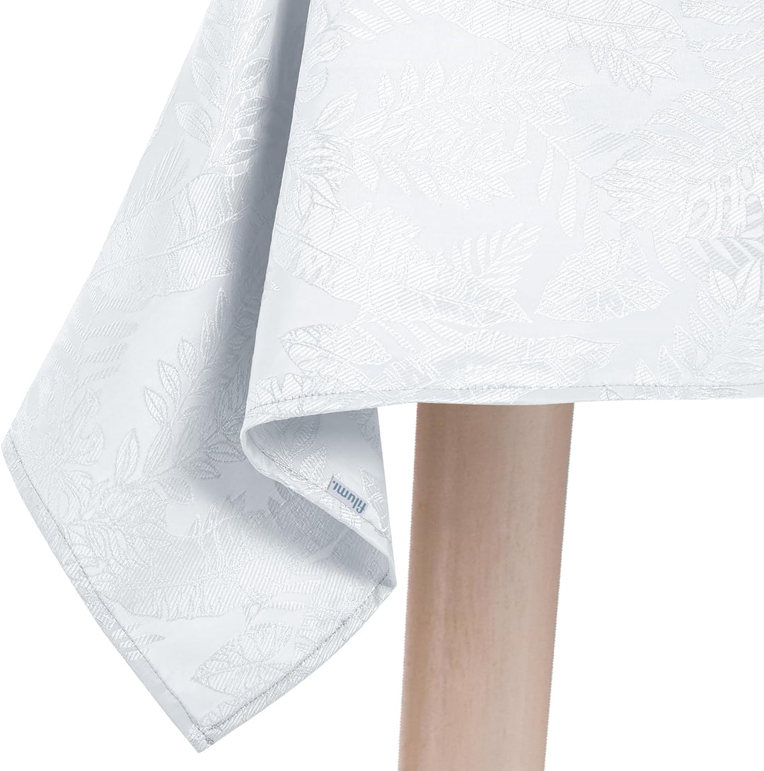 Filumi Tischdecke 110x160 cm Weiss Abwaschbar Für Indoor Outdoor Monsteramuster Eris 110x160 cm Weis