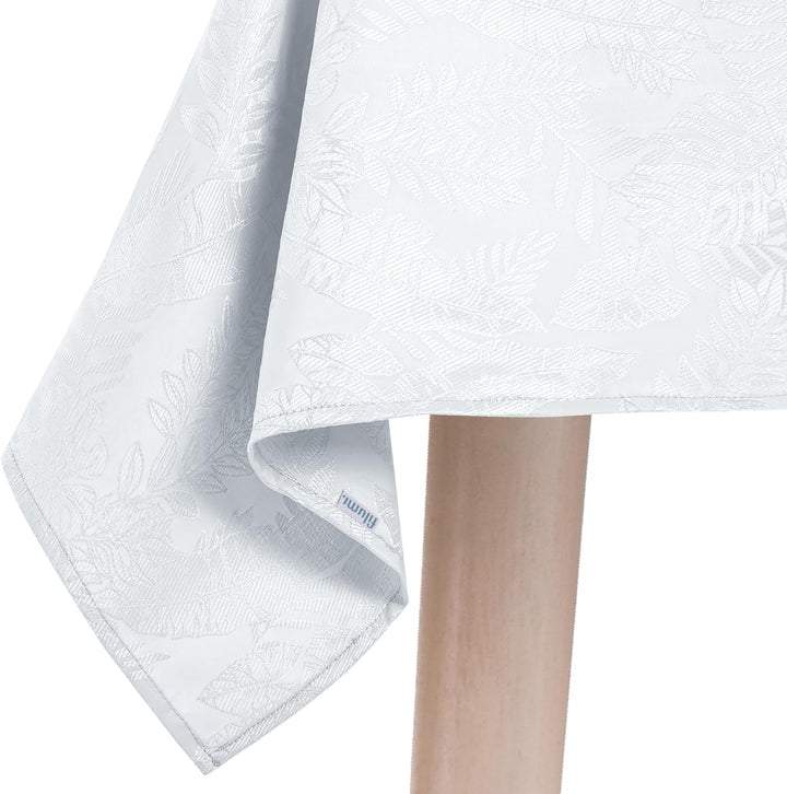 Filumi Tischdecke 110x160 cm Weiss Abwaschbar Für Indoor Outdoor Monsteramuster Eris 110x160 cm Weis