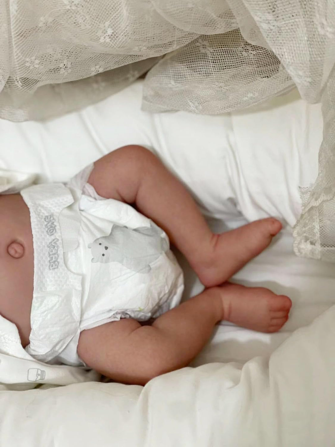 Zero pam Reborn Baby Vollsilikon Lebensecht-45CM Silikon Baby, Reborn Puppen Lebensecht, Puppe Wie E