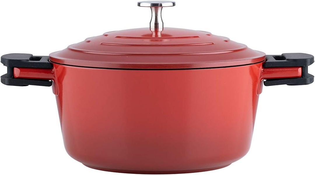 Kelomat, 3420-385, Schmortopf INDUKTION KERAMIKA RED; mit Deckel, Durchmesser 20cm, Inhalt 2,7 Liter