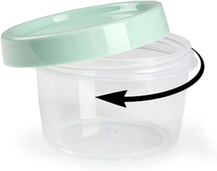 QILZO® Packung mit 24 Lebensmittelbehältern für Babynahrung 200 ml, BPA-frei, mikrowellen- und spülm