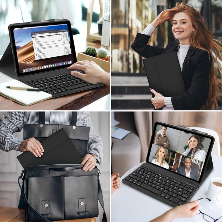 Tastatur Hülle für Lenovo Tab M11 11 Zoll 2024 (TB330FU/TB330XU), Schutzhülle mit Magnetisch Abnehmb
