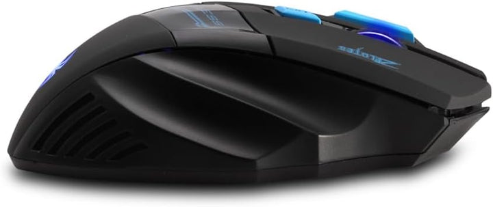 zelotes Kabellose Maus,4 DPI Einstellbar,7 Tasten,Energieeinsparung,2,4 GHz mit USB Empfänger,LED Be