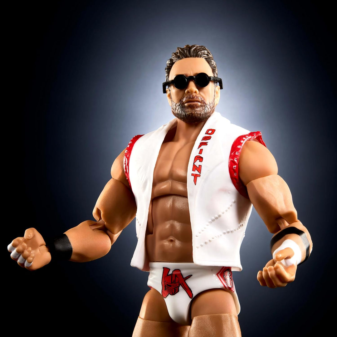 Mattel WWE Elite Actionfigur & Zubehör, Serie #120, 15,2 cm grosses Sammlerstück LA Knight mit 25 Ge
