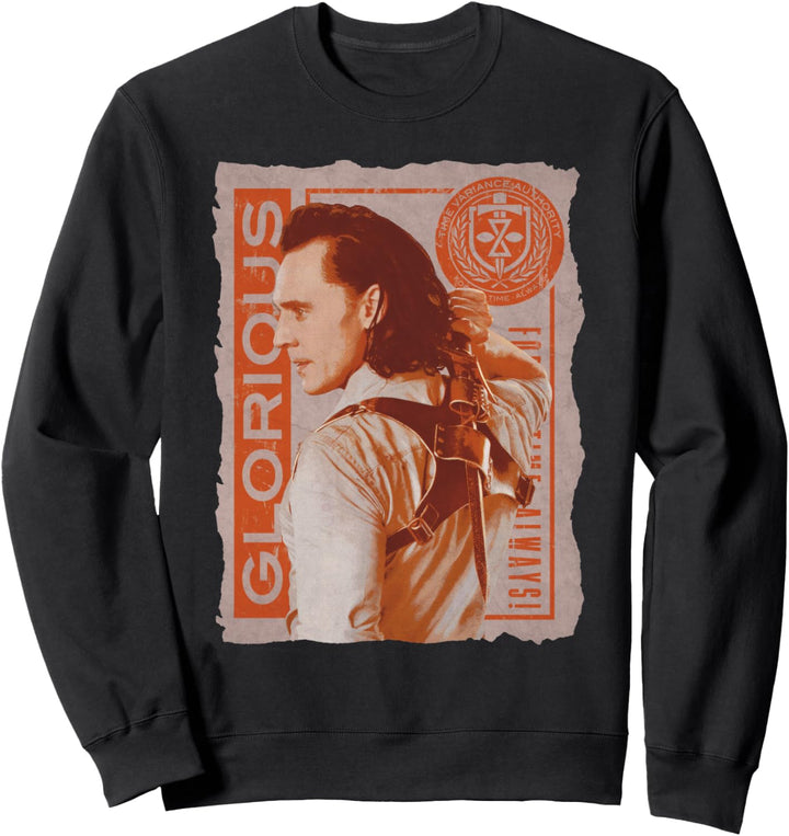 Marvel Loki Glorious Golden Dagger For All Time Always Sweatshirt