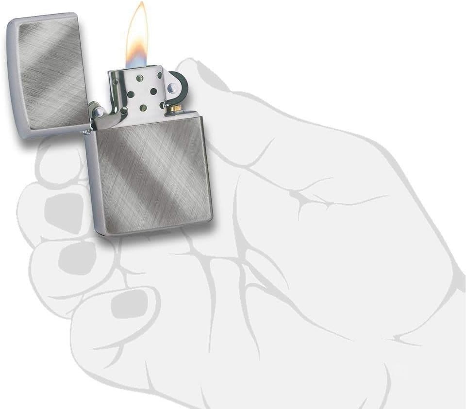 Zippo Chrom-Feuerzeuge Diagonal Weave Einzigartig, Diagonal Weave Einzigartig