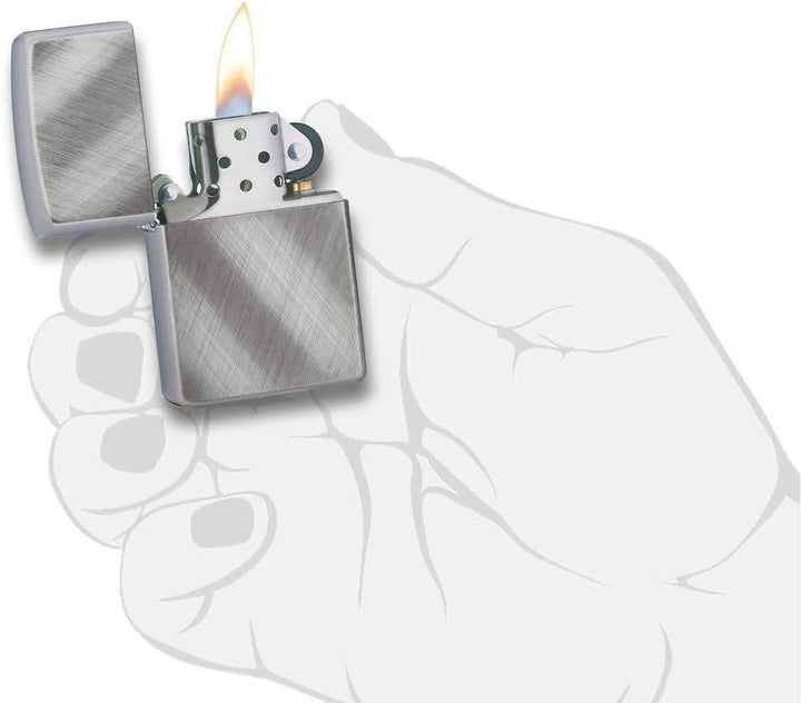 Zippo Chrom-Feuerzeuge Diagonal Weave Einzigartig, Diagonal Weave Einzigartig