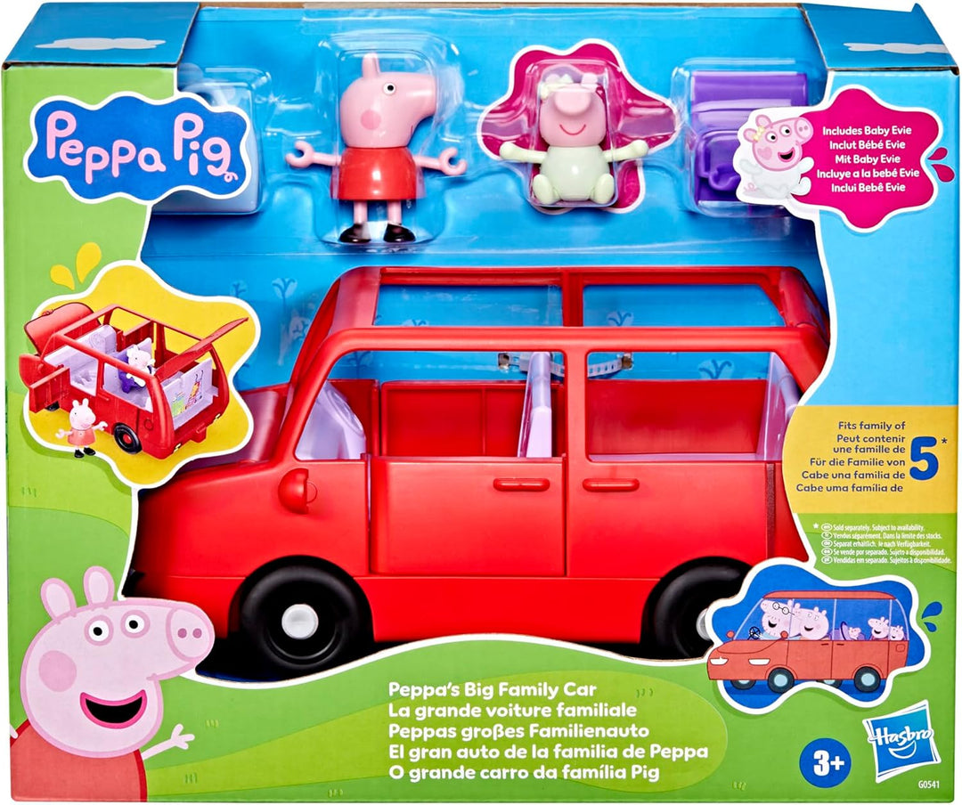 Peppa Pig Peppas grosses Familienauto Spielset, Rot, Großes Familienauto