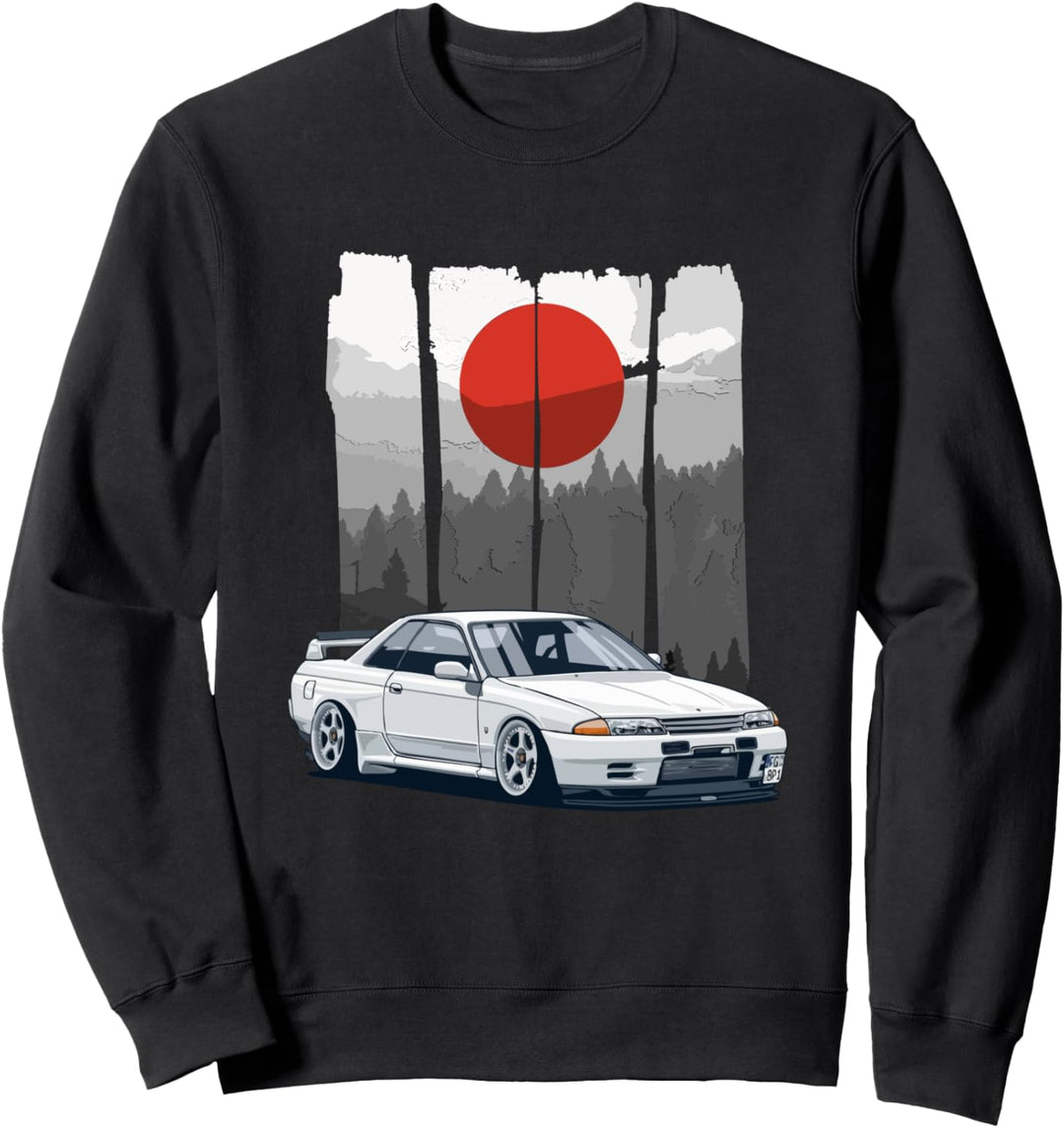 JDM Skyline R32 Autotuning Japan Rising Sun Drift Sweatshirt