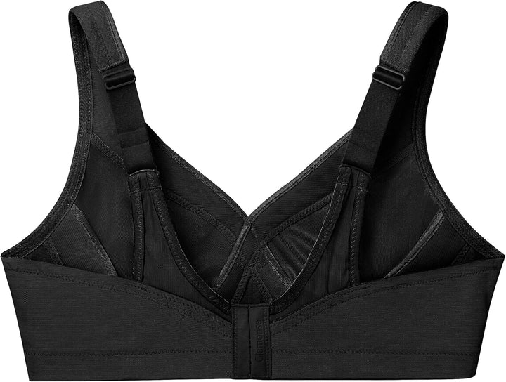 Glamorise Damen Sports Bra, Undurchsichtige 75B Schwarz, 75B Schwarz