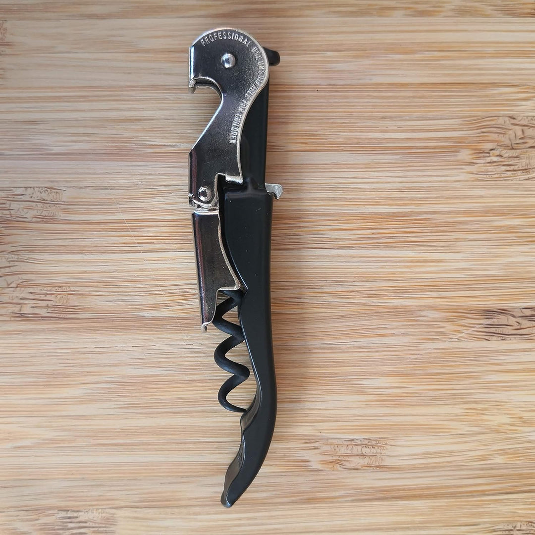 Pulltap's Slider 900 Kellnermesser / Korkenzieher für linkshändige / linkshänder (Schwarz)