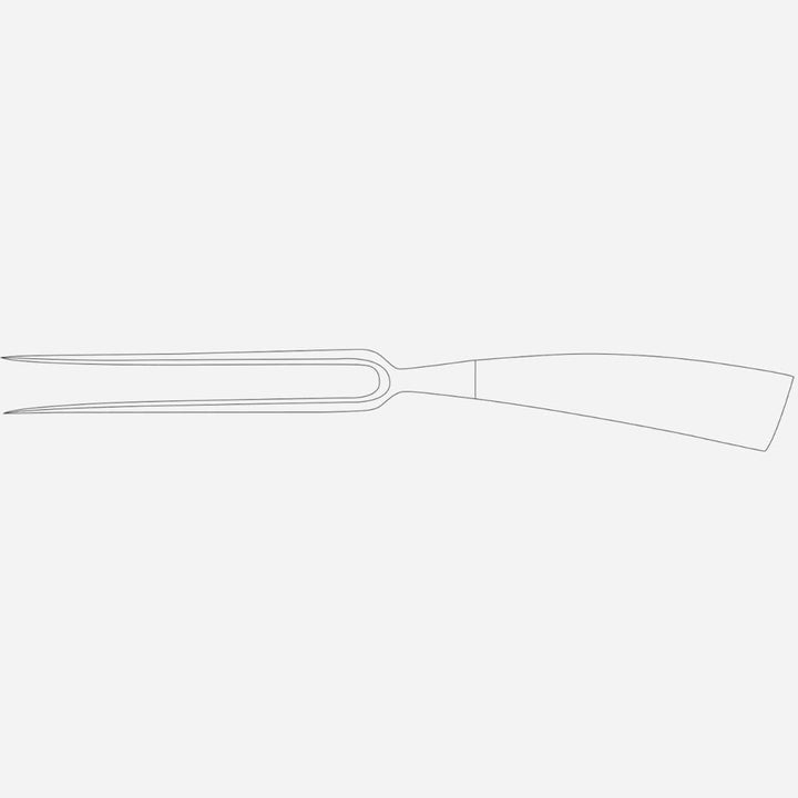Van Berkel - Tranchiergabel - Elegance Serie | Klingenlänge: 18 cm | Griff: Schwarz Glanz|*Blisterve
