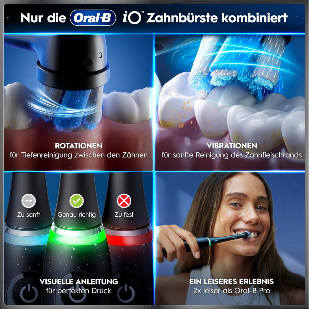 Oral-B iO Series 10 Elektrische Zahnbürste/Electric Toothbrush, 7 Putzmodi für Zahnpflege, iOSense,