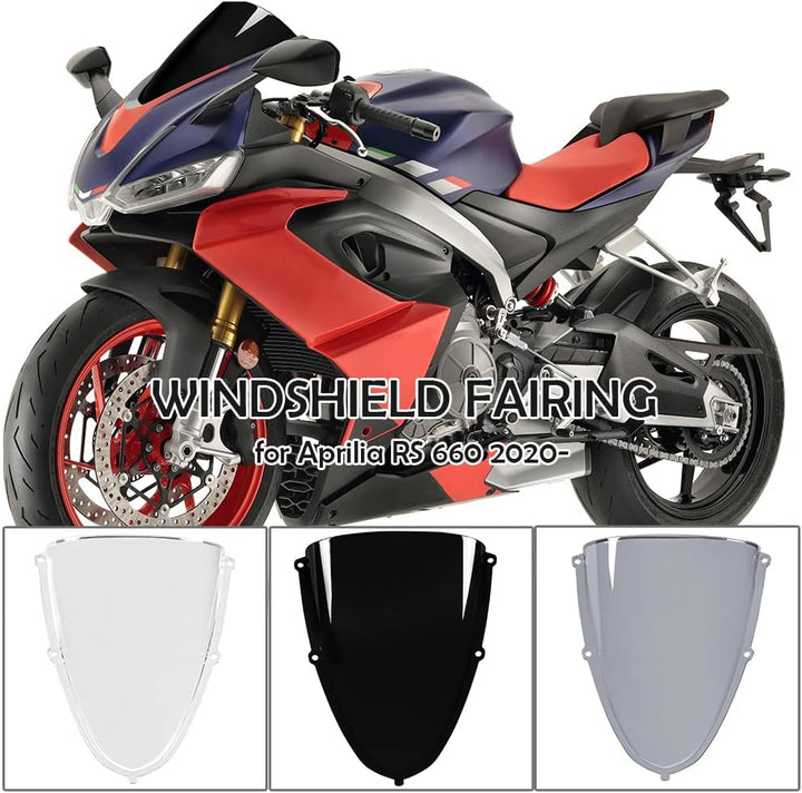 Motorrad Racing Windschutzscheibe Frontverkleidung für Aprilia RS 660 RS660 2020 2021 2022 2023 Doub