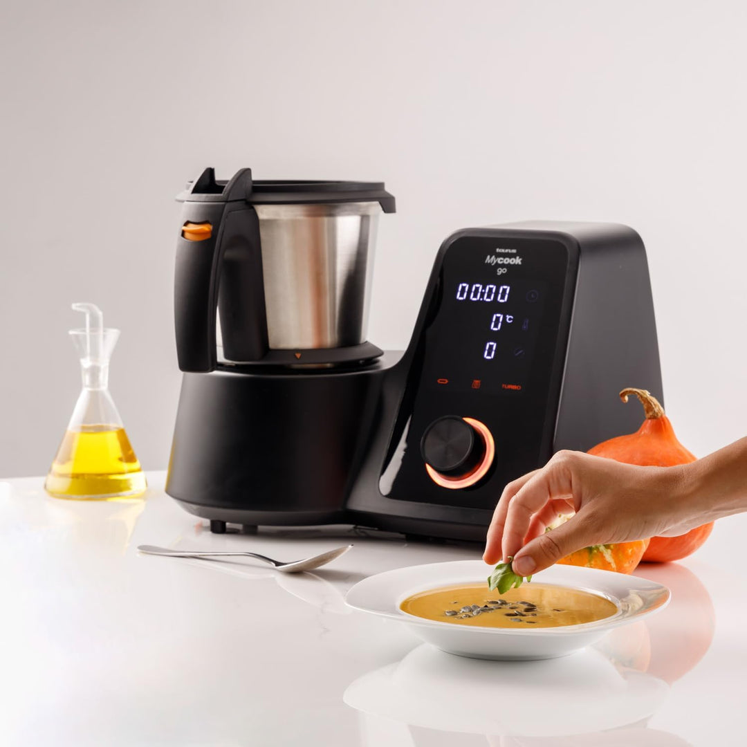 Taurus Küchenmaschine Mycook Go, 1600 W, patentierte Induktion, 2 l Edelstahl, 25 Funktionen, integr