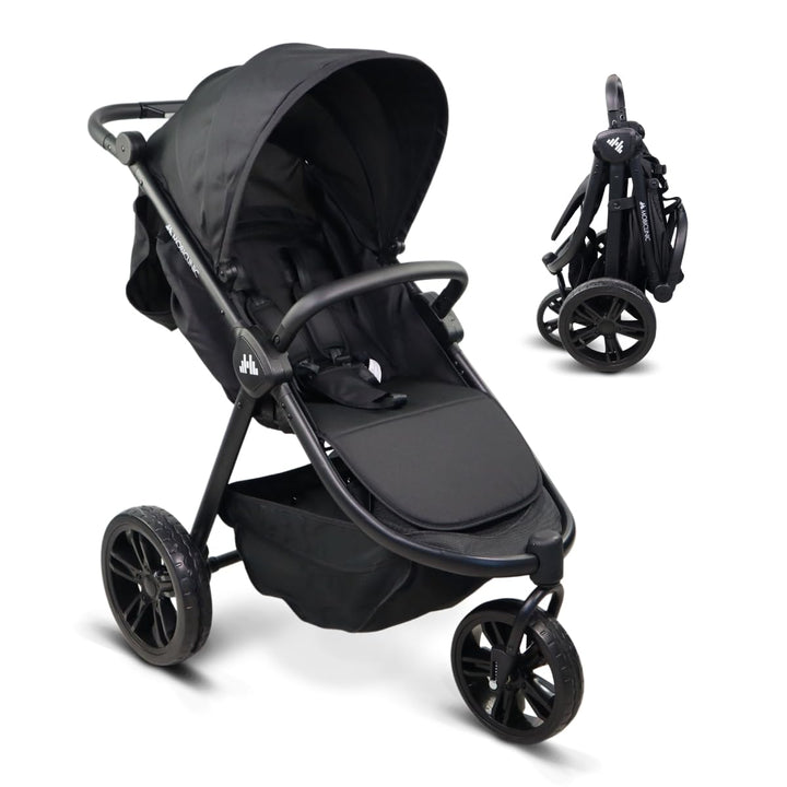 Mobiclinic® kids, 3-rad-kinderwagen, Agnes, Geländereifen, Einhandlenker, 5-punkt-gurtsystem, Rücken