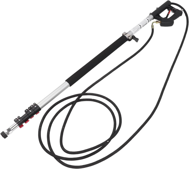 6,33 M Teleskop-Hochdruckreinigerstab, 5 Abschnitte, Einziehbare Dachrinnenreinigungswerkzeuge, Verl